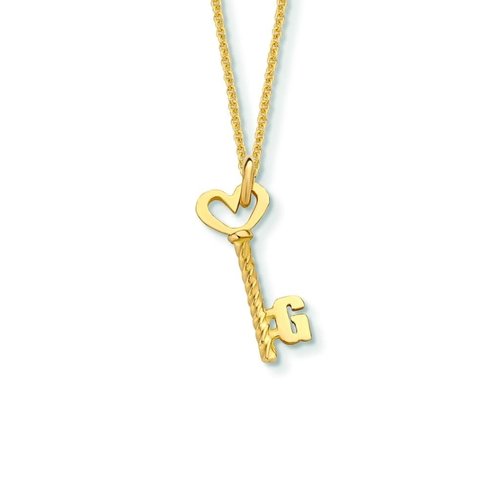 Minitials Minitials One Key To My Heart Necklace