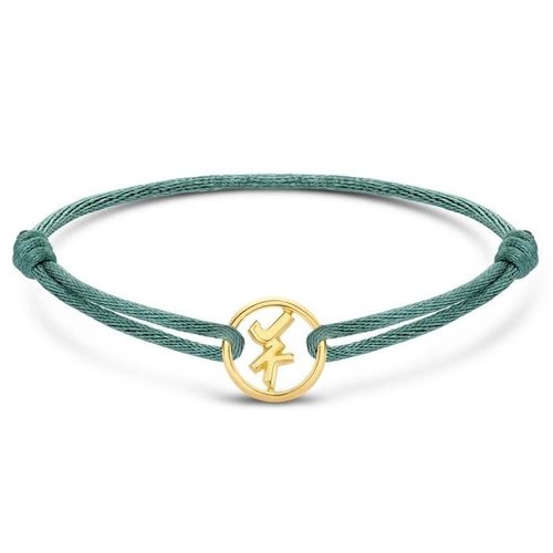 Minitials Minitials Ronde Twee Signature Satijn Armband