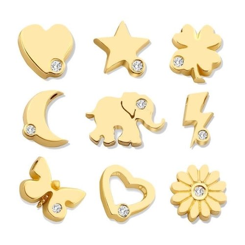 Minitials Minitials Ronde Één Signature Één Blend Satijn Armband Minitials Minitials Ronde Één Signature Één Blend Satijn Armband