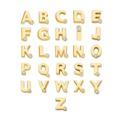 Minitials Minitials Ronde Één Signature Één Blend Satijn Armband Minitials Minitials Ronde Één Signature Één Blend Satijn Armband