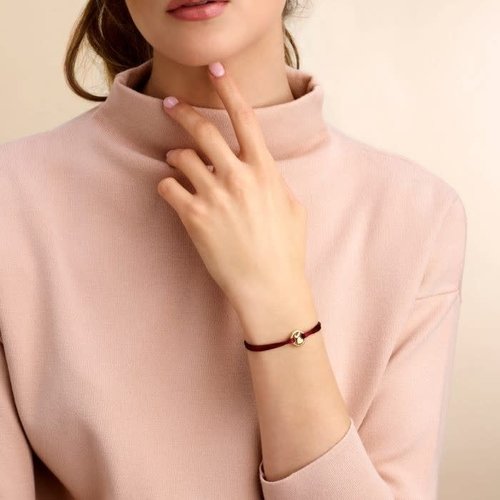 Minitials Minitials Ronde Één Signature Één Blend Satijn Armband Minitials Minitials Ronde Één Signature Één Blend Satijn Armband