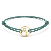 Minitials Ronde Één Signature Één Blend Satijn Armband