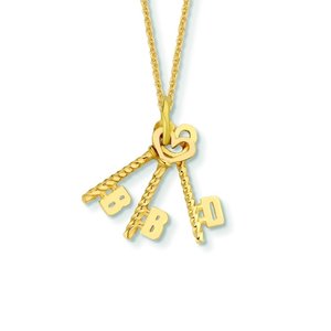 Minitials Minitials Three Key To My Heart Necklace