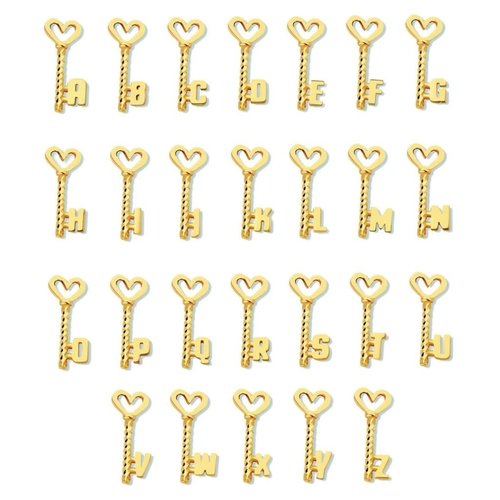 Minitials Minitials Drie Key To My Heart Ketting