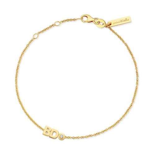 Minitials Minitials Two Signature Diamond Chain Bracelet