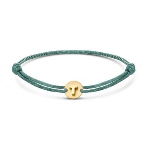 Minitials Minitials Disc Signature Satin Bracelet