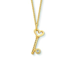 Minitials Minitials Één Key To My Heart Diamant Ketting