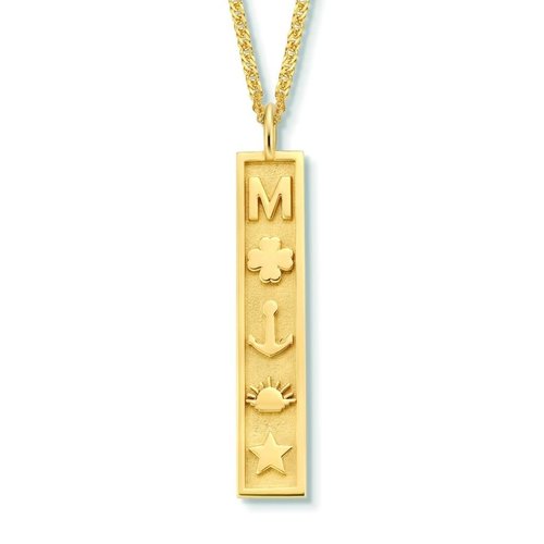 Minitials Minitials Vertical Edge Charm