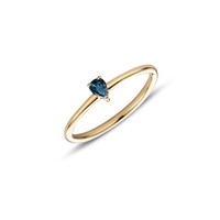 Miss Spring Ring MSR711-LBT Brilliantly Pear London Blue Topaas
