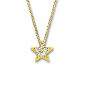 Minitials Minitials Één Pavé Star Necklace