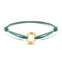 Minitials Circle Of Love Diamanten Satijn Armband