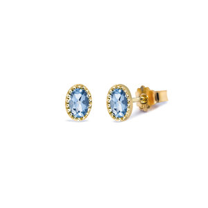 Miss Spring Miss Spring Earstuds Ma Petite Blue Topaz MSO509-BT Miss Spring Miss Spring Earstuds Ma Petite Blue Topaz MSO509-BT
