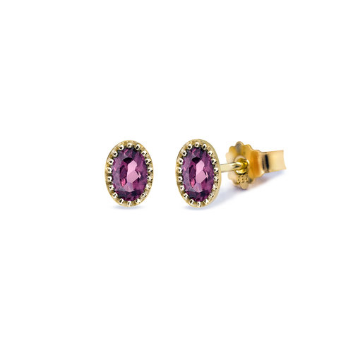 Miss Spring Miss Spring Earstuds Ma Petite Rhodolite MSO509-RH