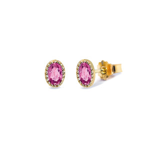 Miss Spring Miss Spring Earstuds Ma Petite Pink Tourmaline MSO509-RT