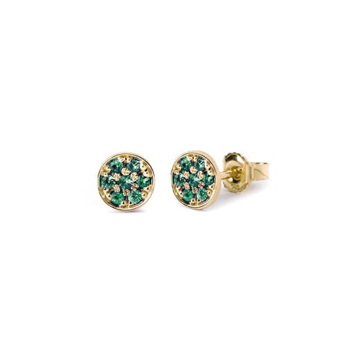 Miss Spring Miss Spring Earstuds Disc Tsavorite