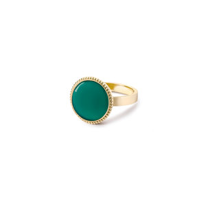 Miss Spring Miss Spring Monaco Signet Ring Green Agate