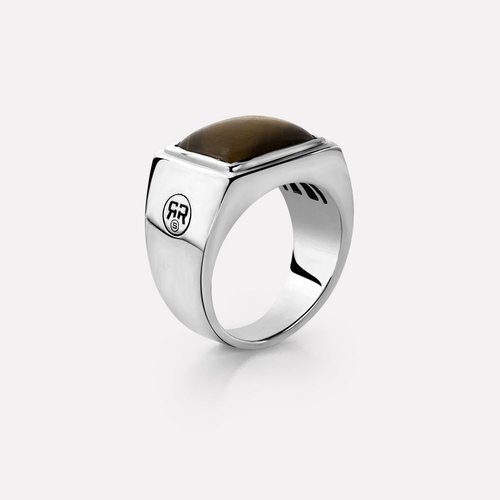 Rebel & Rose Ring Square Tiger