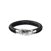 Buddha To Buddha Armband 544 Ben Leather Black