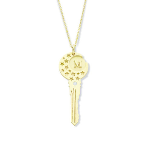 Minitials Minitials Small Mayfair Key Necklace