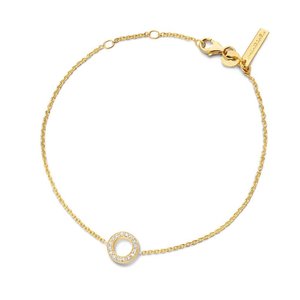 Minitials Minitials Circle of Love Pavé Chain Bracelet