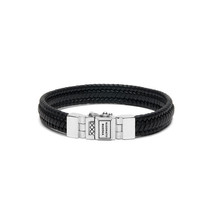 Buddha To Buddha Armband 181bl Edwin Small Leather Black