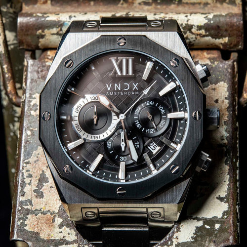 VNDX VNDX Watch MS11885-01 Wise Man Steel Black Silver