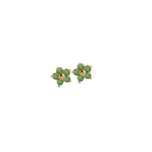 Miss Spring Miss Spring Earrings In Full Bloom Leaf Green