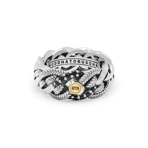 Buddha to Buddha Buddha to Buddha Ring 851 Nathalie Black Spinel Limited Silver Gold 14kt Buddha to Buddha Buddha to Buddha Ring 851 Nathalie Black Spinel Limited Silver Gold 14kt