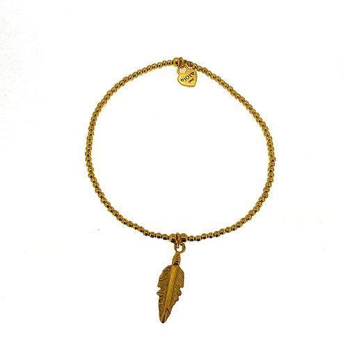 Joy Jewellery Joy Jewellery Bracelet Tiny Wishes Feather GP