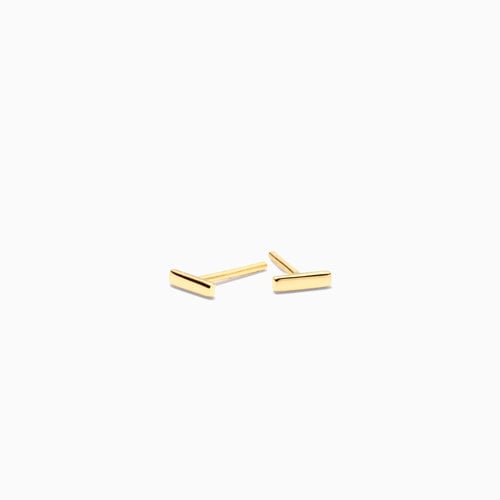 Eline Rosina Eline Rosina Oorbellen Bar Studs D16-Goldplated