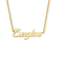 Minitials Scripted Necklace 1 name