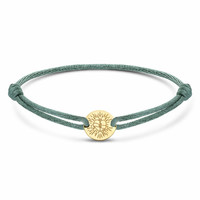 Minitials Talismom Kleine Disc Satijnen armband