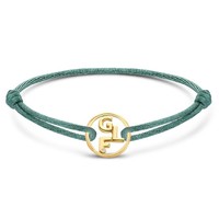 Minitials Round Two Signature One Blend Satin Bracelet