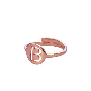 LOTT. Gioielli Lott Ring Small Letter Rose goldkleurig LOTT. Gioielli Lott Ring Small Letter Rose goldkleurig