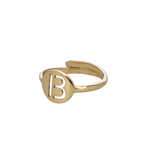 LOTT. Gioielli LOTT RING SMALL LETTER GOUDKLEURING