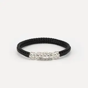 Buddha to Buddha Buddha to Buddha Armband 863BL Nurul/Ellen Mix Leather Black