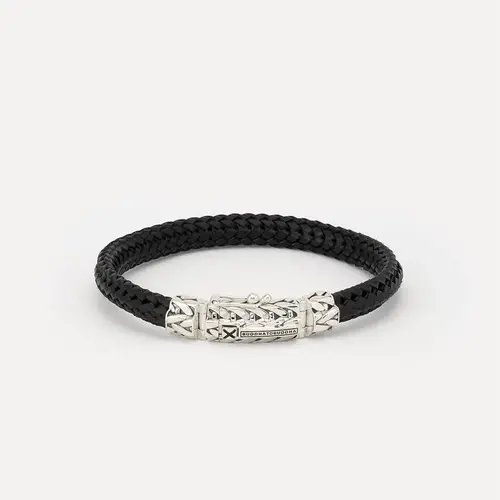 Buddha to Buddha Buddha to Buddha Bracelet 863BL Nurul/Ellen Mix Leather Black