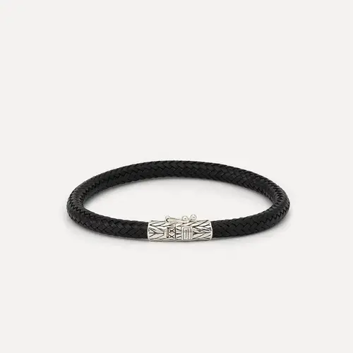 Buddha to Buddha Buddha to Buddha Bracelet 149BL Ellen Leather Black