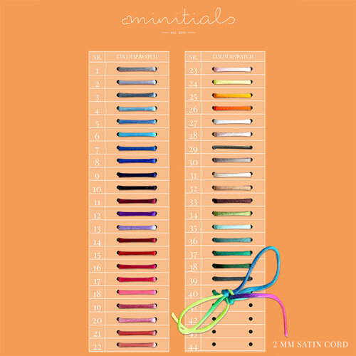 Minitials Minitials Ronde Één Signature Één Blend Satijn Armband Minitials Minitials Ronde Één Signature Één Blend Satijn Armband