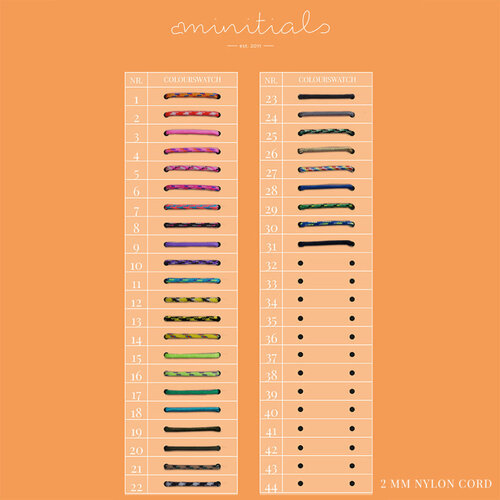 Minitials Minitials Ronde Één Signature Één Blend Satijn Armband Minitials Minitials Ronde Één Signature Één Blend Satijn Armband