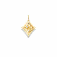 Minitials QuOne Diamonds Charm