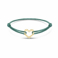 Minitials Armband Love Chain Hart Satijn