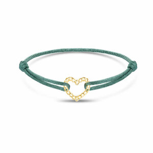 Minitials Minitials Armband Love Chain Hart Satijn