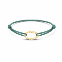 Minitials Armband Love Chain Oval Satijn