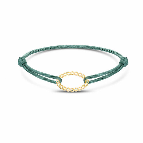 Minitials Minitials Armband Love Chain Oval Satijn