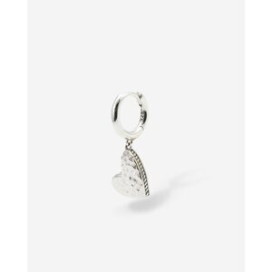 Buddha to Buddha Buddha to Buddha Oorbel 916 Heart Hoop Single Piece Buddha to Buddha Buddha to Buddha Oorbel 916 Heart Hoop Single Piece