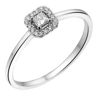 Fleur de Kiki Ring JGGA0380 1-0.08CT 16-0.06CT G SI