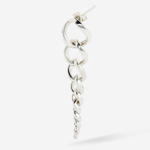 Buddha to Buddha Buddha to Buddha Oorbel 404Chain Gradient zilver single piece Buddha to Buddha Buddha to Buddha Oorbel 404Chain Gradient zilver single piece