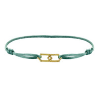 Minitials Armband Twee Bond Satijn