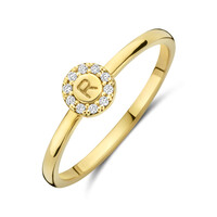 Minioro Ring Initiaal Halo 11786